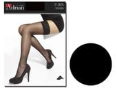 Pończochy samonośne 15 den Vivian Adrian 3-4 Nero