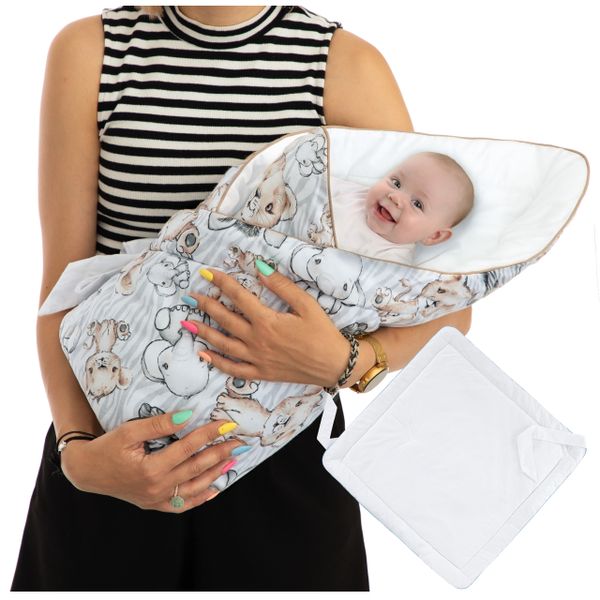 ROŻEK DLA NIEMOWLĄT 75x75 cm HOBBYKIDS ZEBRA I LEW zdjęcie 8