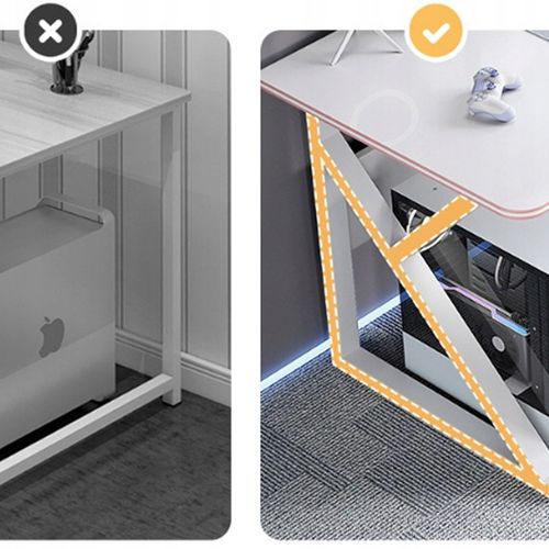 BIURKO GAMINGOWE STÓŁ DLA GRACZA KOMPUTEROWE BIAŁE DUŻE NOWOCZESNE 120 na Arena.pl