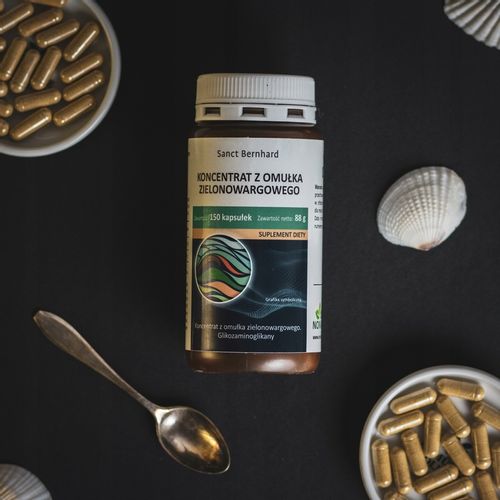 Omułek zielonowargowy 150 kaps. - koncentrat 500 mg - Nomak na Arena.pl
