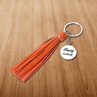 Brelok okrągły z długimi frędzlami z Twoim zdjęciem