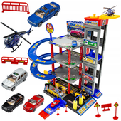 Wielopoziomowy Parking Samochodowy, Garaż, Tor + Winda + Myjnia