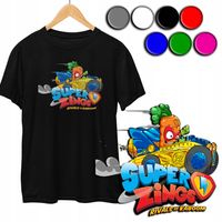 KOSZULKA DZIECIĘCA T-SHIRT Z NADRUKIEM - SUPER ZINGS WZORY - XS 110-116