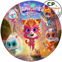 Opłatek na tort - SuperKoty - SuperKitties