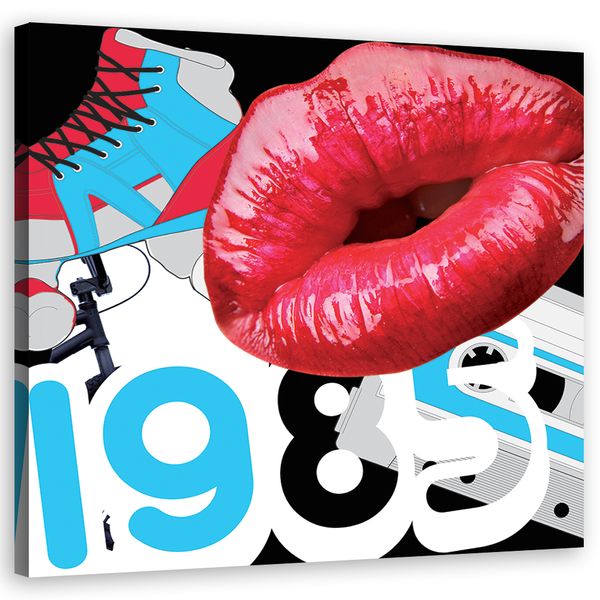 OBRAZ NA PŁÓTNIE MŁODZIEŻOWY Usta Pop Art zdjęcie 4