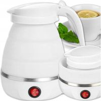 MAŁY CZAJNIK TURYSTYCZNY ELEKTRYCZNY SKŁADANY SILIKONOWY PODRÓŻNY