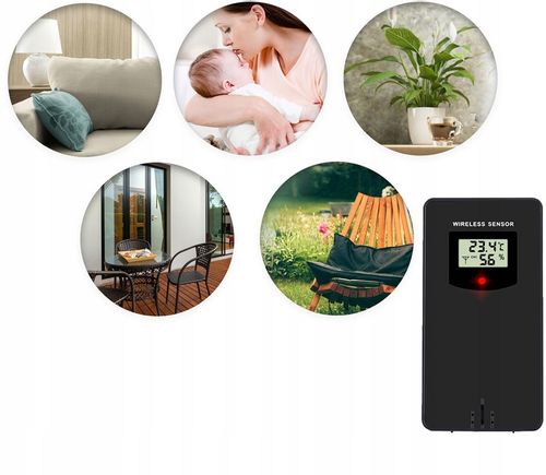 BEZPRZEWODOWA STACJA POGODY POGODOWA HIGROMETR na Arena.pl