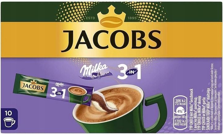 Jacobs Milka 3 in 1 10 szt. zdjęcie 1