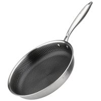 PATELNIA STALOWA 28cm Z POWŁOKĄ PLASTER MIODU E-7549