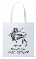 Dla Dziadka Na Prezent Torba Eco Biała Shopper Z Nadrukiem Ze Zdjęciem
