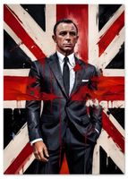 Plakat james bond abstrakcja 40x50 cm