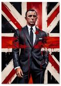 Plakat james bond abstrakcja 40x50 cm