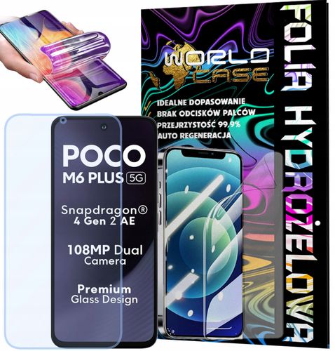 FOLIA HYDROŻELOWA OCHRONNA DO POCO M6 PLUS NA EKRAN MOCNA na Arena.pl