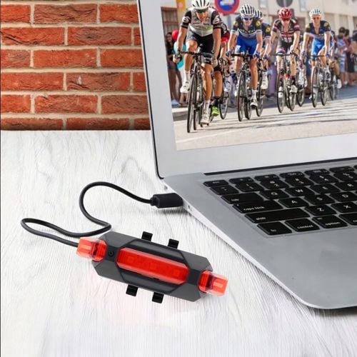 MOCNA LAMPKA ROWEROWA PRZEDNIA TYLNA LED WODOODPORNA AKUMULATOR USB ZESTAW na Arena.pl