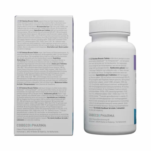 cobeco cc fabulous breasts 90 tabletek - formuła ziołowa z wapniem na Arena.pl