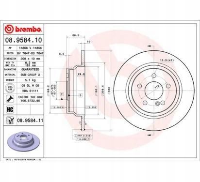 TARCZA HAM TYL 300X10 P BREMBO na Arena.pl