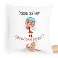Poduszka Dla Grafika A Jaka Jest Twoja Supermoc Z Nadrukiem Ze Zdjęciem