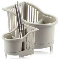 OCIEKACZ NA SZTUĆCE PROSTOKĄTNY KOLOR ECRU PLASTIKOWY 17X13CM