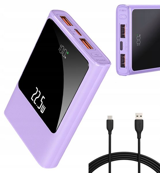 POWERBANK 10000MAH MOCNA SZYBKA ŁADOWARKA 22,5W 2XUSB A/USB-C WYŚWIETLACZ L zdjęcie 11
