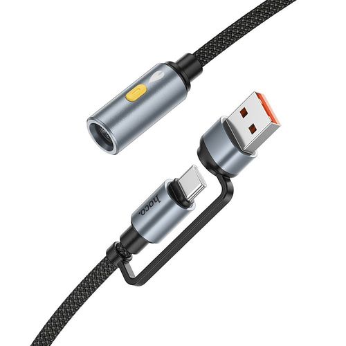Kabel USB A / USB C do zapalniczka samochodowa Hoco 0,3 m UA38B czarny na Arena.pl