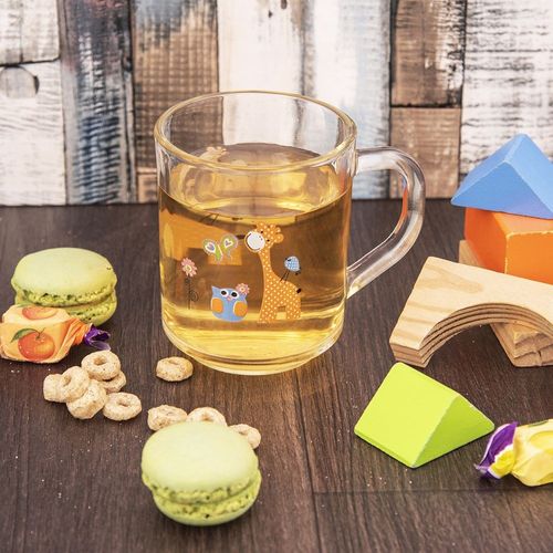 Kubek dla Dziecka Dziecięcy do Picia Napojów Ciepłych Zimnych Żyrafa 230 ml na Arena.pl