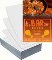 Ulotki A4 reklamowe firmowe 5000szt projekt w cenie BAR ŚNIADANIA OBIADY