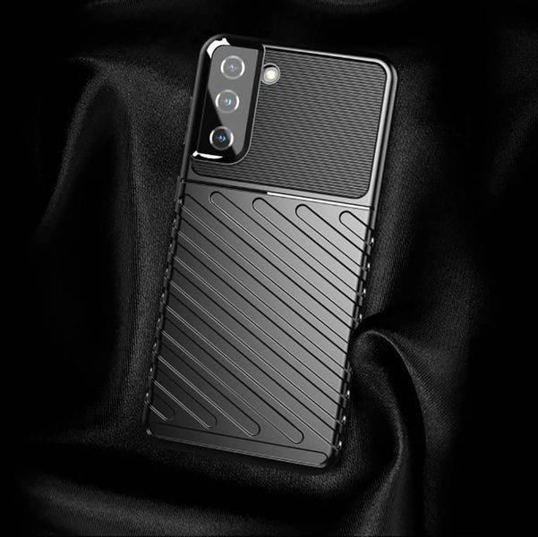 Etui Samsung Galaxy S21+ Plus Pancerne Thunder Czarne zdjęcie 9