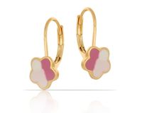 kolczyki różowe kwiatuszki (p13269au-e209)