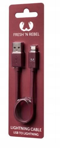 Kabel USB Lightning 0,2m Ruby Red FRESH'N'REBEL zdjęcie 4