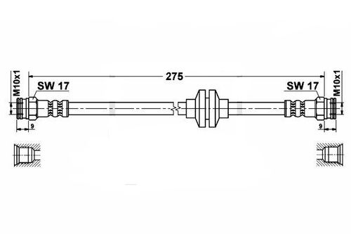 Fiat Seicento Zestaw Przewodów Hamulcowych Elastycznych Gumowych na Arena.pl