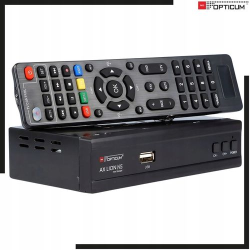 TUNER DVB T2 C OPTICUM AX LION NS HEVC H265 USB FULL HD DEKODER DO TV na Arena.pl