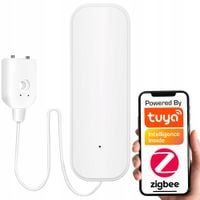 Inteligentny Czujnik Zalania z Sondą AAA ZigBee TUYA Smart Life