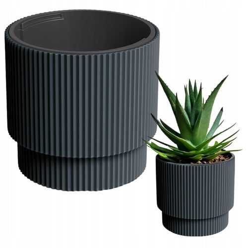 Doniczka Milly-antracyt na Arena.pl