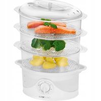 PAROWAR CLATRONIC 3 POZIOMY 1,5L BIAŁY 800W DG3665