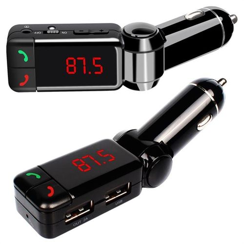 TRANSMITER FM BLUETOOTH 2X USB + ZESTAW GŁOŚNOMÓWIĄCY 2W1 na Arena.pl