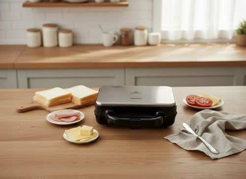 TOSTER OPIEKACZ DO KANAPEK TOSTÓW SANDWICH 1000W STAL NIERDZEWNA na Arena.pl