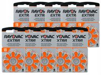Baterie do aparatów słuchowych - RAYOVAC EXTRA - 13 / PR48 - 80 sztuk