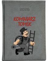 STYLOWY PREZENT DLA KOMINIARZA personalizowany kalendarz A4 2026 KSIĄŻKOWY