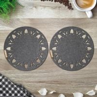 2 SZT GRUBA PODKŁADKA Z FILCU POD TALERZ 30 CM