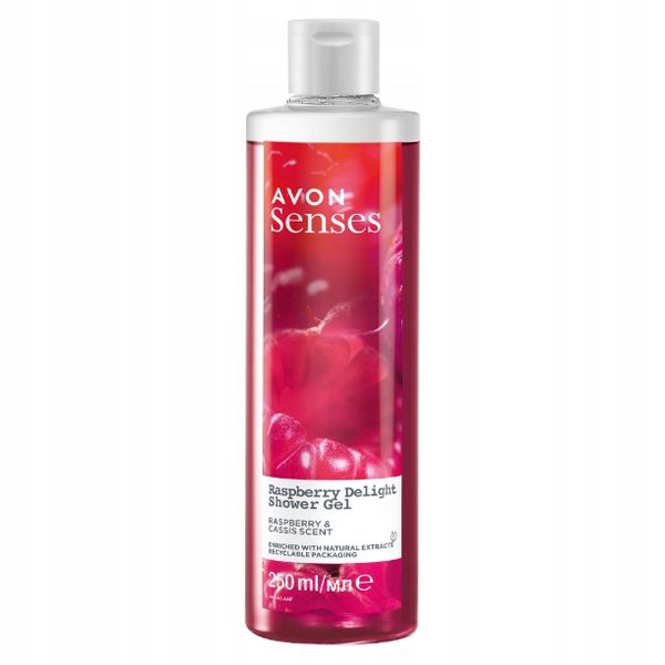 Avon - żel pod prysznic Raspberry Delight Malina 250 ml zdjęcie 1