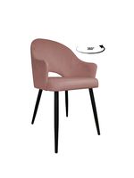 Krzesło obrotowe Velvet podstawa czarna MG58