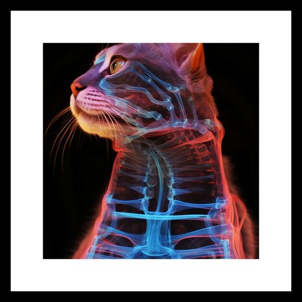 Plakat 20x20cm Anatomia Kota zdjęcie 3