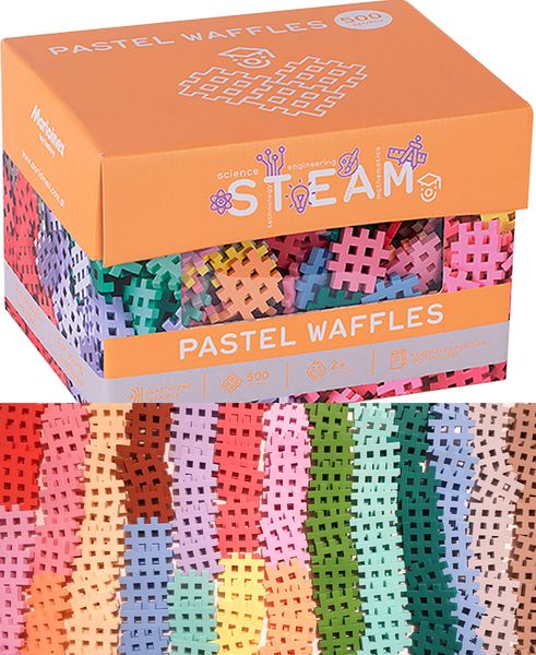 MINI WAFLE, pastelowe waffle 500 szt MARIOINEX 2+ zdjęcie 5