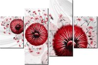 140CM 70 OBRAZ CZERWONY DMUCHAWCE 4 ŚCIENNY