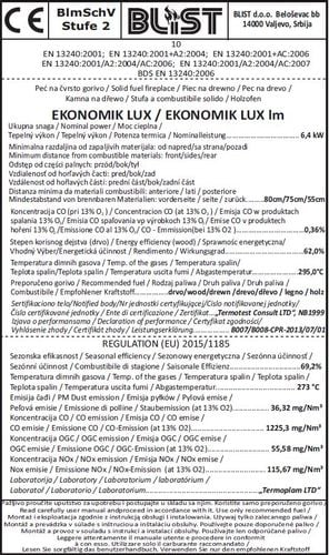 PIEC kominek koza BLIST Ekonomik LUX LM na Arena.pl