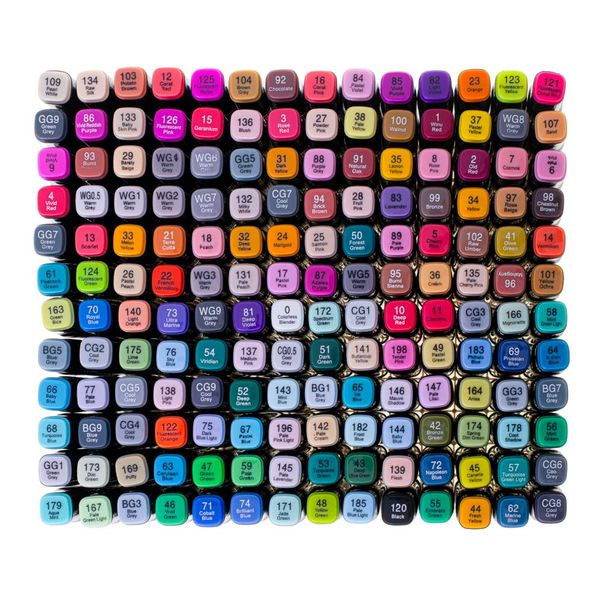 Markery dwustronne alkoholowe w etui 168 + podstawka zdjęcie 4