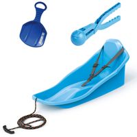 Sanki z oparciem TOPO + Ślizg na zimę + Śnieżkomat