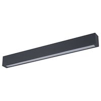 LAMPA ścienna THIAGO GS-LCLC BK Italux metalowa OPRAWA listwa LED 18W 4000K belka do łazienki IP44 przyścienna czarna