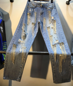 SPODNIE Damskie - CEKINY - New Fashion