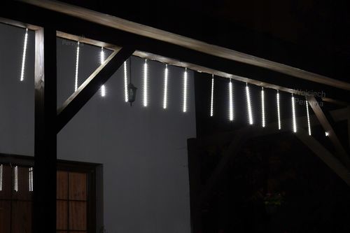 SOPLE METEORY BIAŁE ZIMNE LED LAMPKI PADAJĄCY ŚNIEG 30cm BIAŁY ZIMNY na Arena.pl